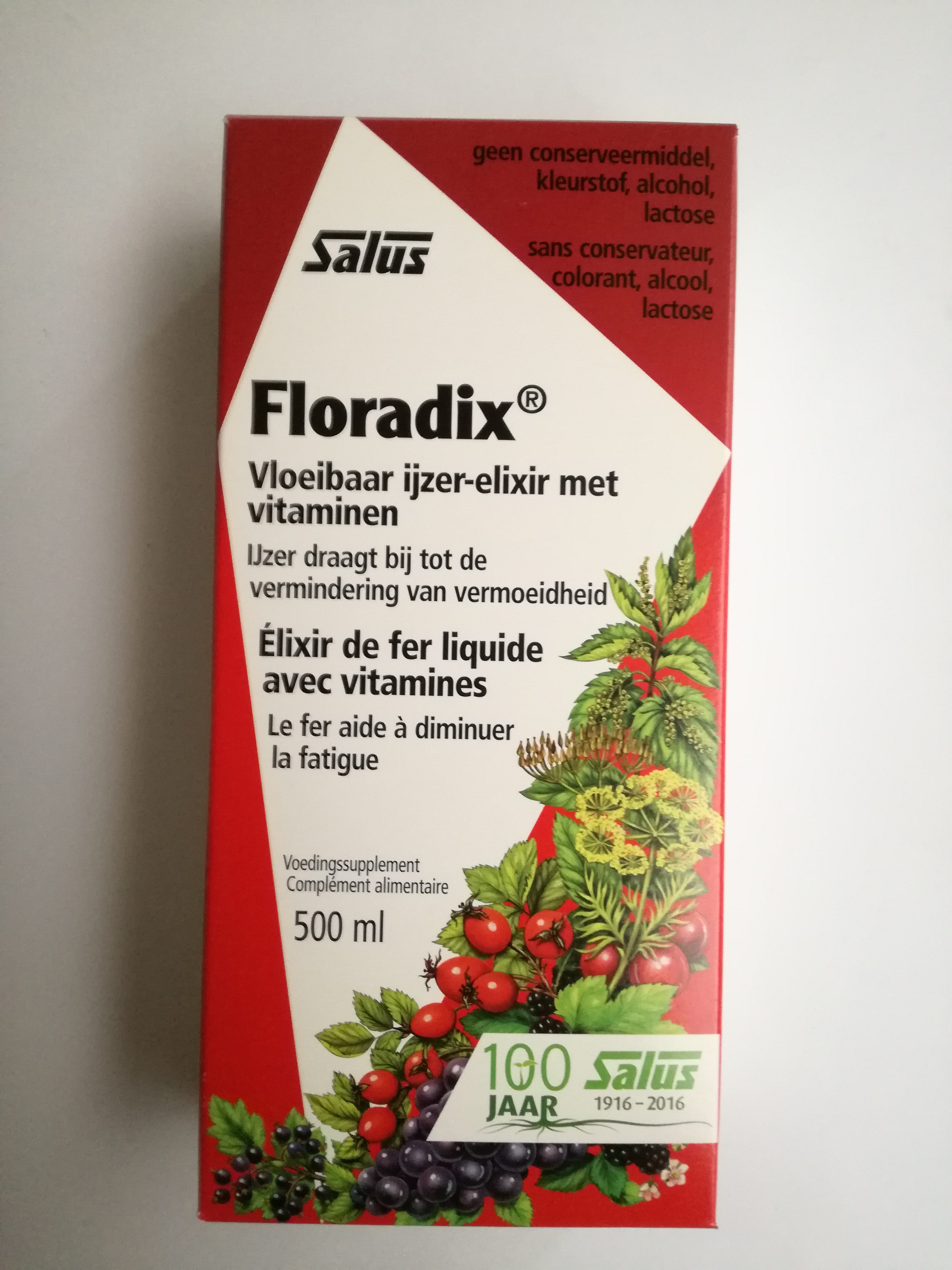 Stijgen Stal Psychologisch FLORADIX vloeibaar ijzer-elixir met vitaminen tegen vermoeidheid