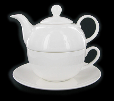 streng Verstelbaar Feest Tea for one theekan met theetas en onderbordje om te genieten